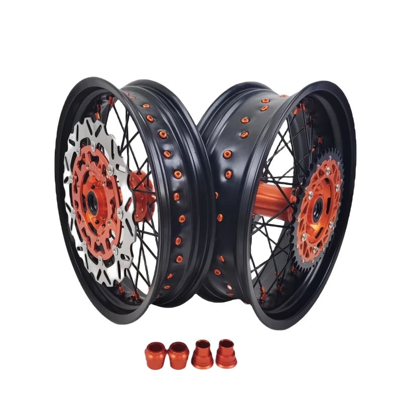 KTM/EXC Supermoto Wheels Orange