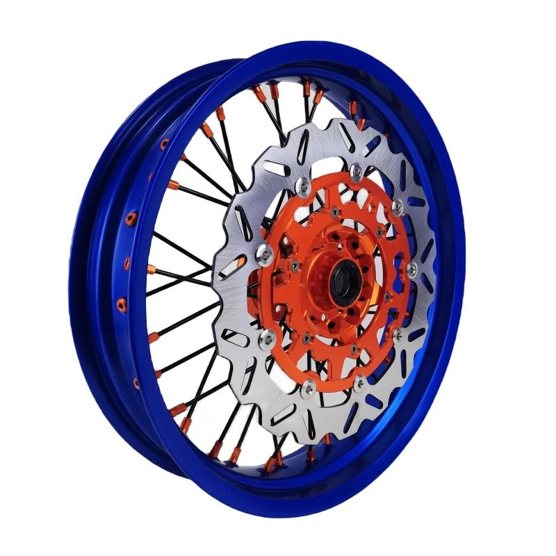 KTM/EXC Supermoto Wheels Blue/Orange